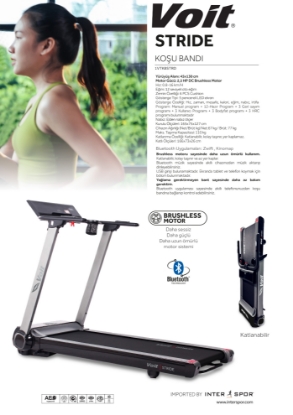 Resim Voit Stride Otomatik Eğimli Koşu Bandı